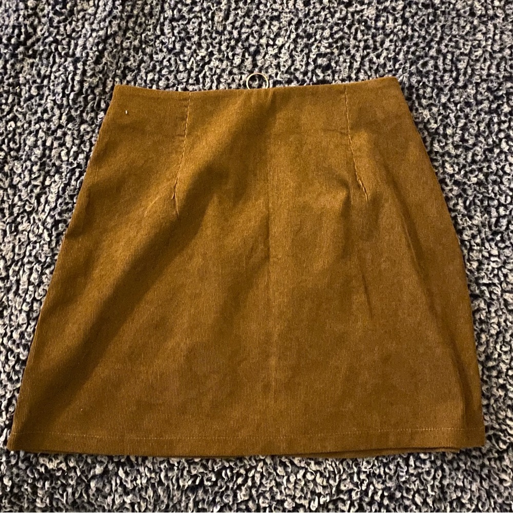 light brown, shein skirt